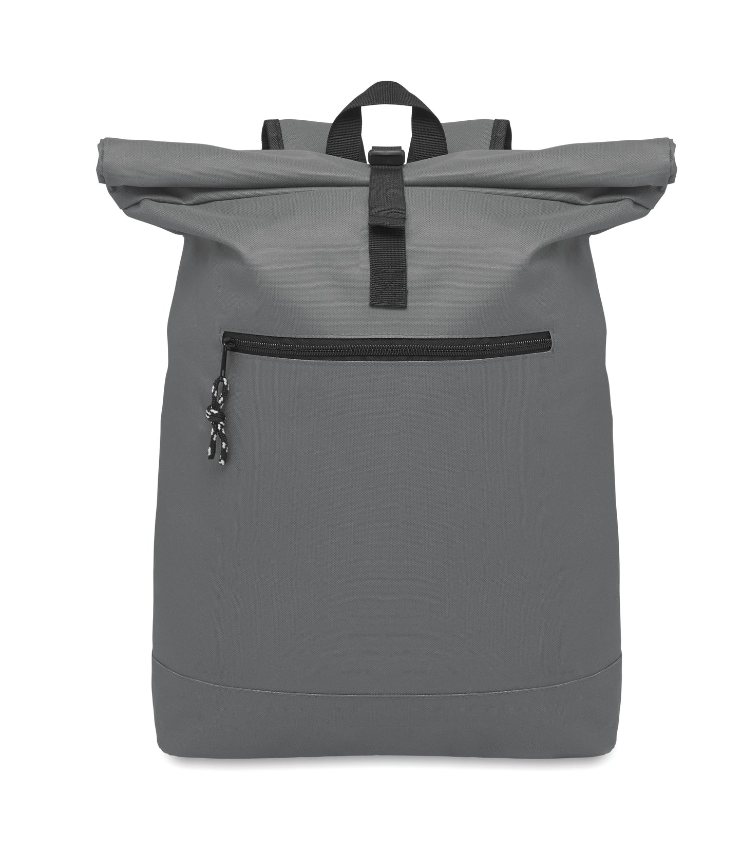 15'''' Rolltop-Rucksack mit Laptopfach aus 600D-Polyester. Gepolsterter Rücken und verstärkter Boden. Fronttasche