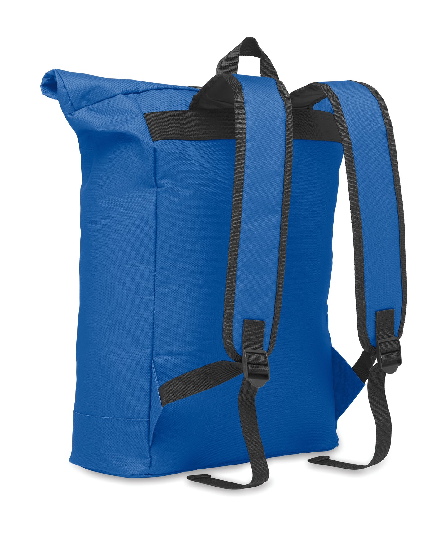 15'''' Rolltop-Rucksack mit Laptopfach aus 600D-Polyester. Gepolsterter Rücken und verstärkter Boden. Fronttasche