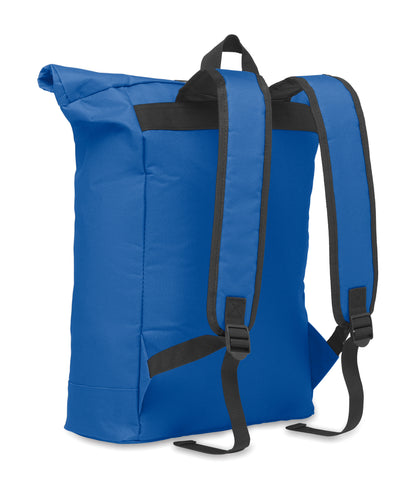 15'''' Rolltop-Rucksack mit Laptopfach aus 600D-Polyester. Gepolsterter Rücken und verstärkter Boden. Fronttasche