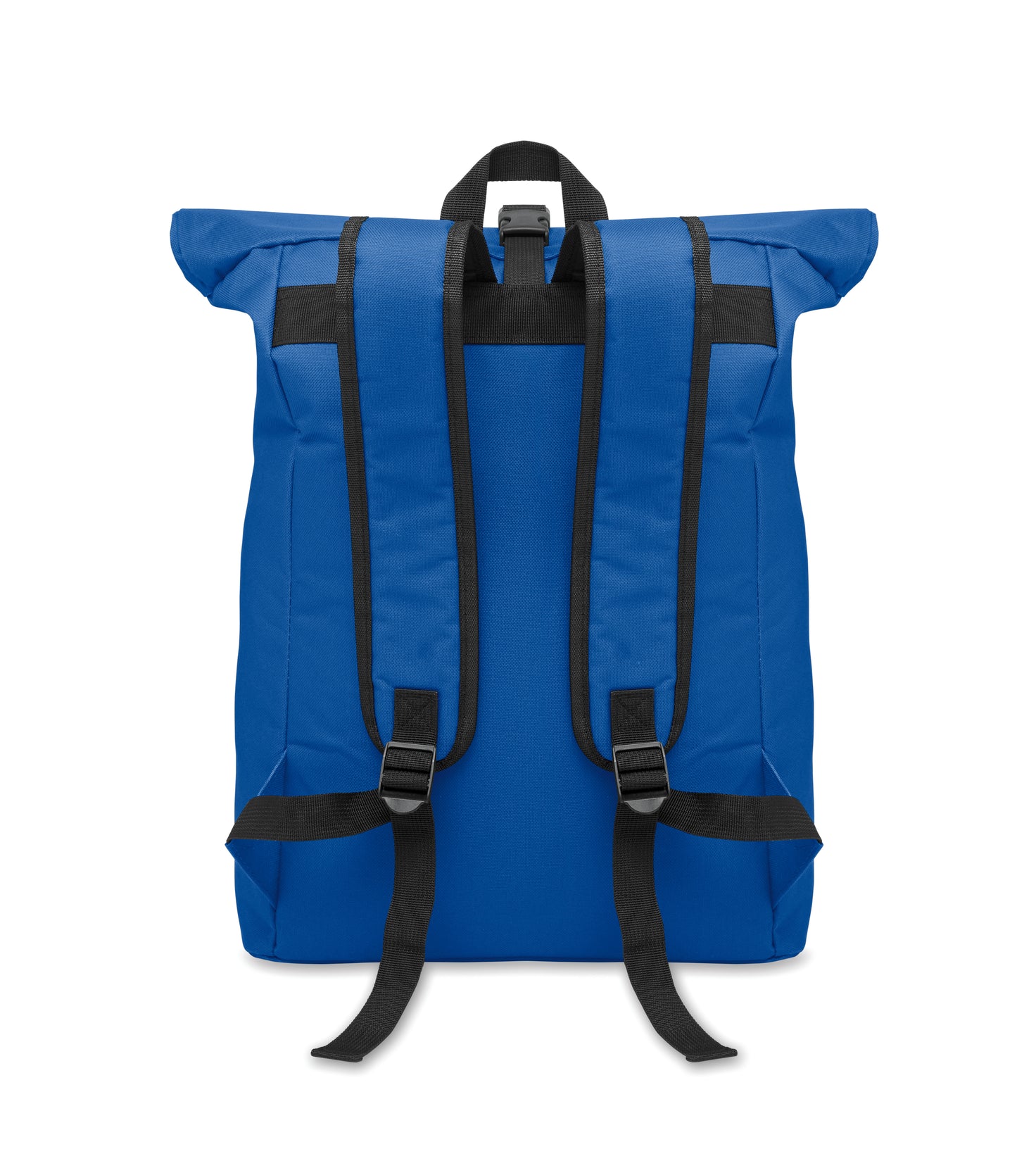 15'''' Rolltop-Rucksack mit Laptopfach aus 600D-Polyester. Gepolsterter Rücken und verstärkter Boden. Fronttasche