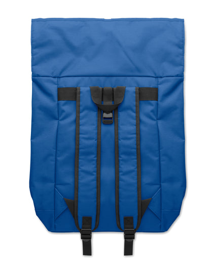 15'''' Rolltop-Rucksack mit Laptopfach aus 600D-Polyester. Gepolsterter Rücken und verstärkter Boden. Fronttasche