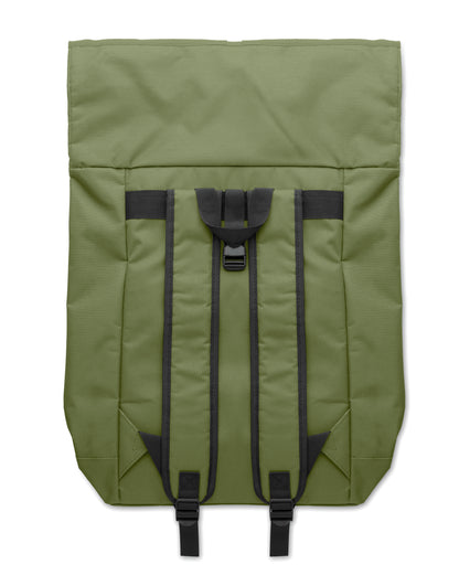 15'''' Rolltop-Rucksack mit Laptopfach aus 600D-Polyester. Gepolsterter Rücken und verstärkter Boden. Fronttasche
