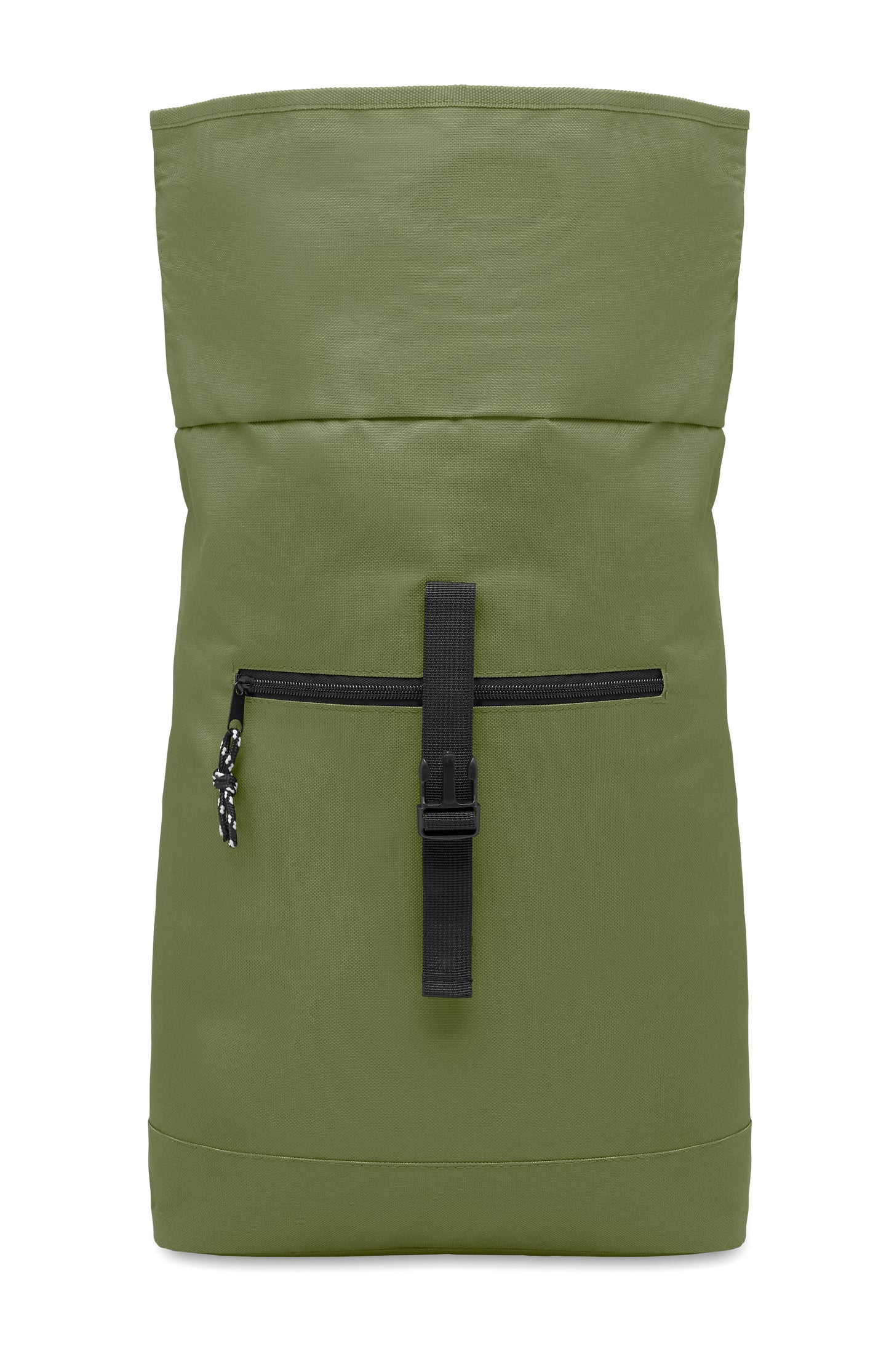 15'''' Rolltop-Rucksack mit Laptopfach aus 600D-Polyester. Gepolsterter Rücken und verstärkter Boden. Fronttasche