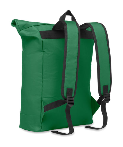15'''' Rolltop-Rucksack mit Laptopfach aus 600D-Polyester. Gepolsterter Rücken und verstärkter Boden. Fronttasche