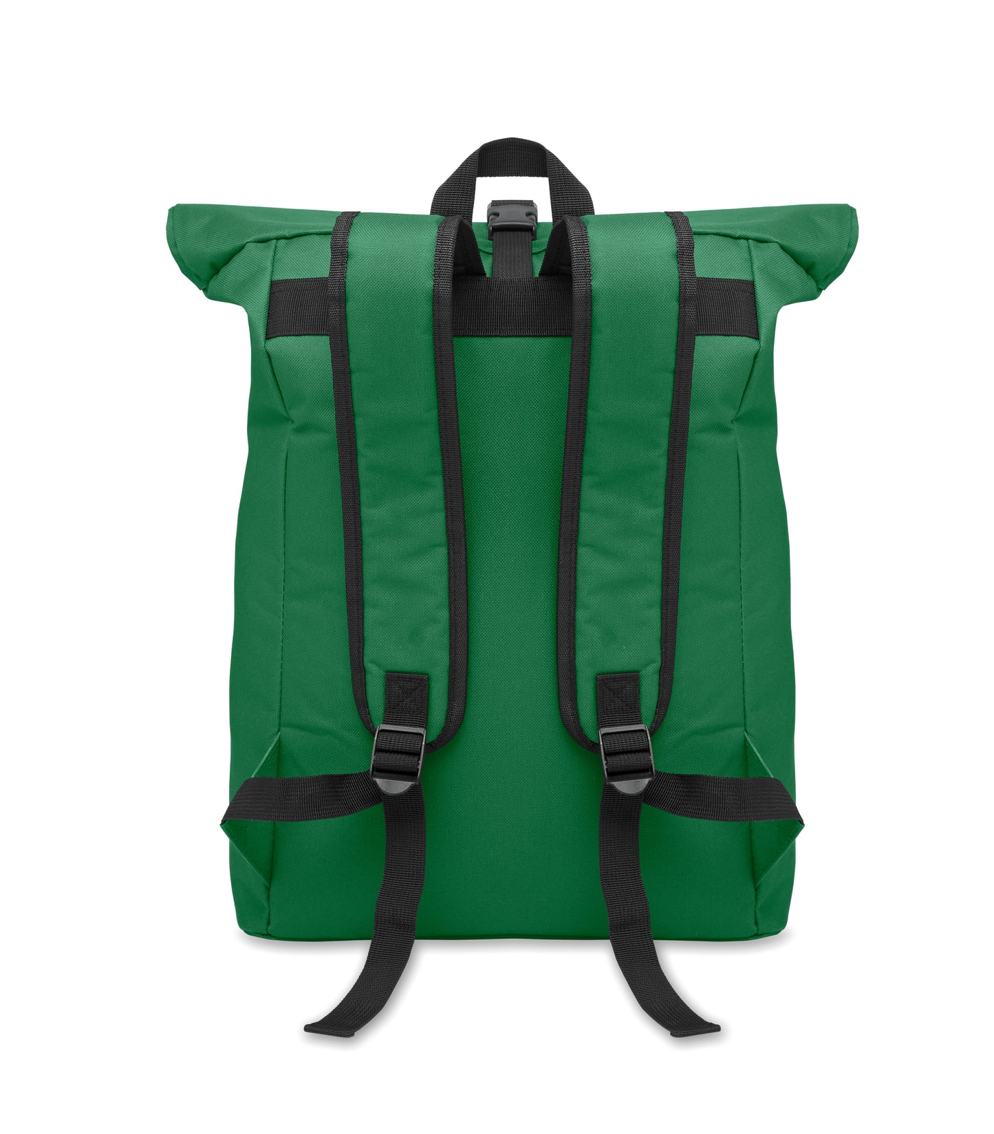 15'''' Rolltop-Rucksack mit Laptopfach aus 600D-Polyester. Gepolsterter Rücken und verstärkter Boden. Fronttasche