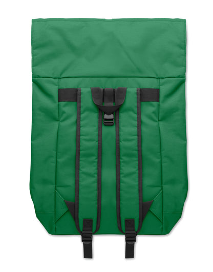 15'''' Rolltop-Rucksack mit Laptopfach aus 600D-Polyester. Gepolsterter Rücken und verstärkter Boden. Fronttasche