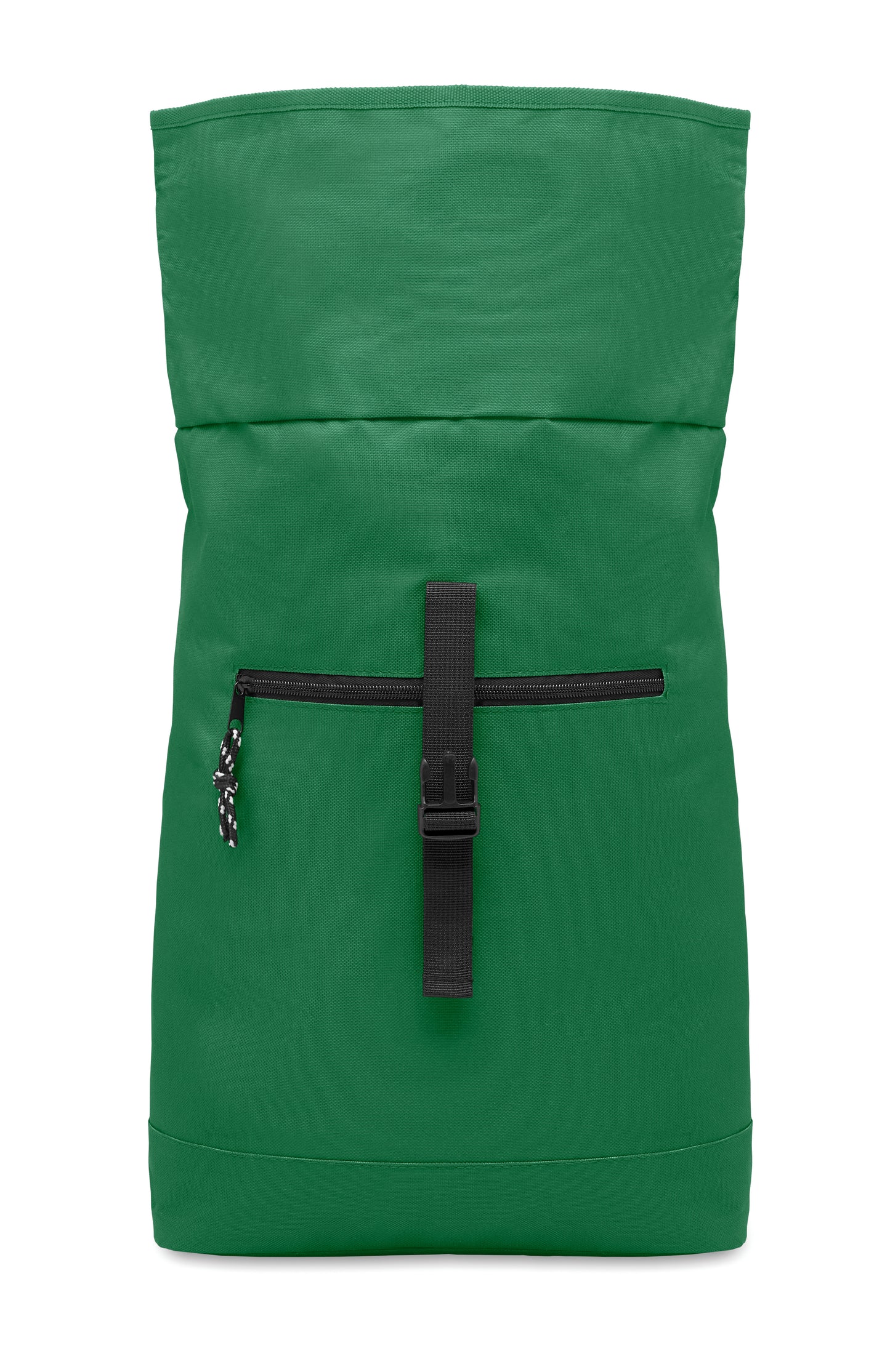 15'''' Rolltop-Rucksack mit Laptopfach aus 600D-Polyester. Gepolsterter Rücken und verstärkter Boden. Fronttasche