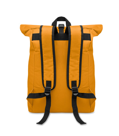 15'''' Rolltop-Rucksack mit Laptopfach aus 600D-Polyester. Gepolsterter Rücken und verstärkter Boden. Fronttasche
