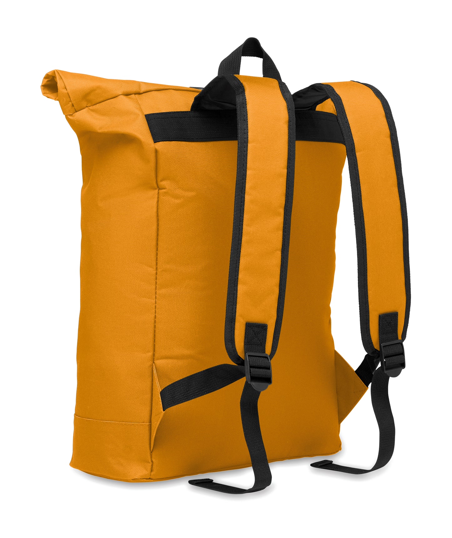15'''' Rolltop-Rucksack mit Laptopfach aus 600D-Polyester. Gepolsterter Rücken und verstärkter Boden. Fronttasche