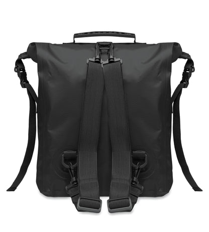 Wasserabweisender Rolltop-Rucksack aus RPET 210D Polyester. Volumen: 25 l.