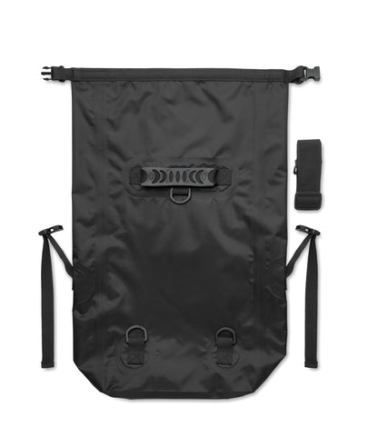 Wasserabweisender Rolltop-Rucksack aus RPET 210D Polyester. Volumen: 25 l.