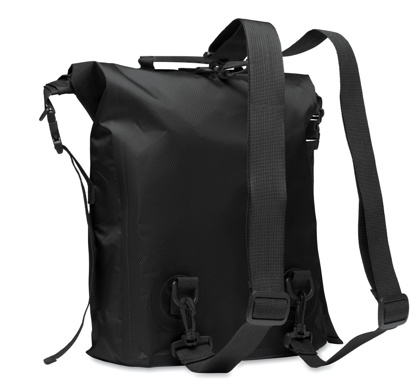 Wasserabweisender Rolltop-Rucksack aus RPET 210D Polyester. Volumen: 25 l.