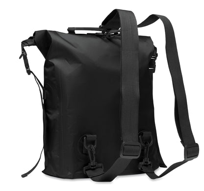Wasserabweisender Rolltop-Rucksack aus RPET 210D Polyester. Volumen: 25 l.