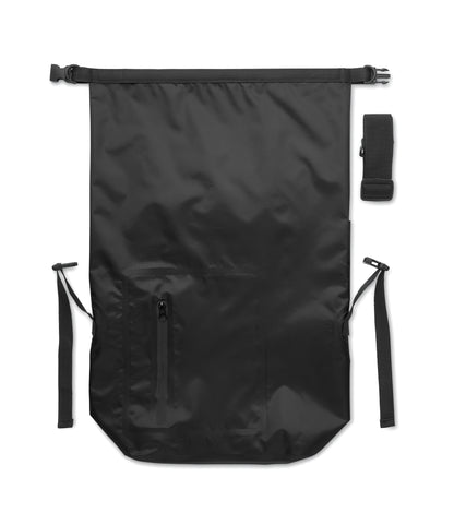 Wasserabweisender Rolltop-Rucksack aus RPET 210D Polyester. Volumen: 25 l.