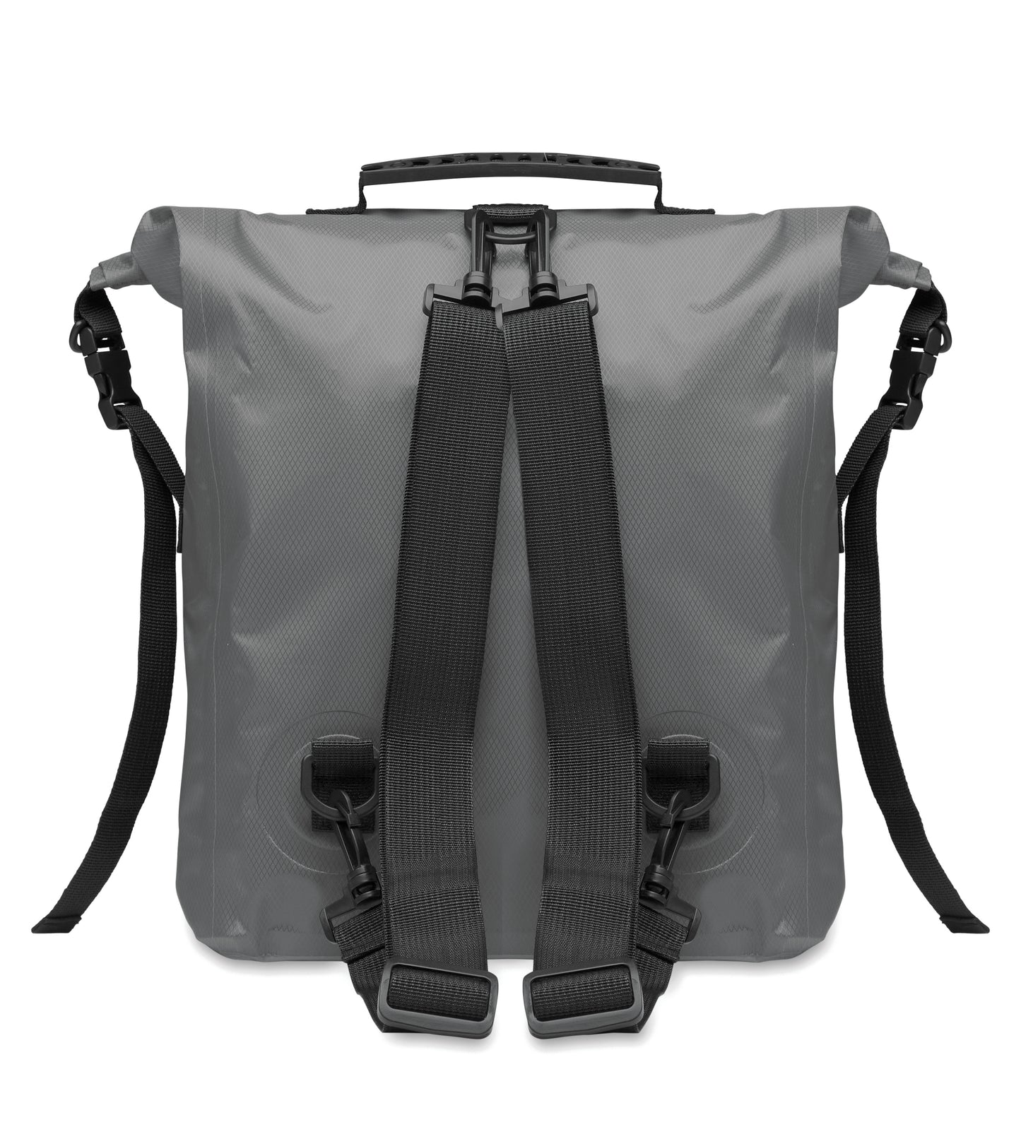 Wasserabweisender Rolltop-Rucksack aus RPET 210D Polyester. Volumen: 25 l.