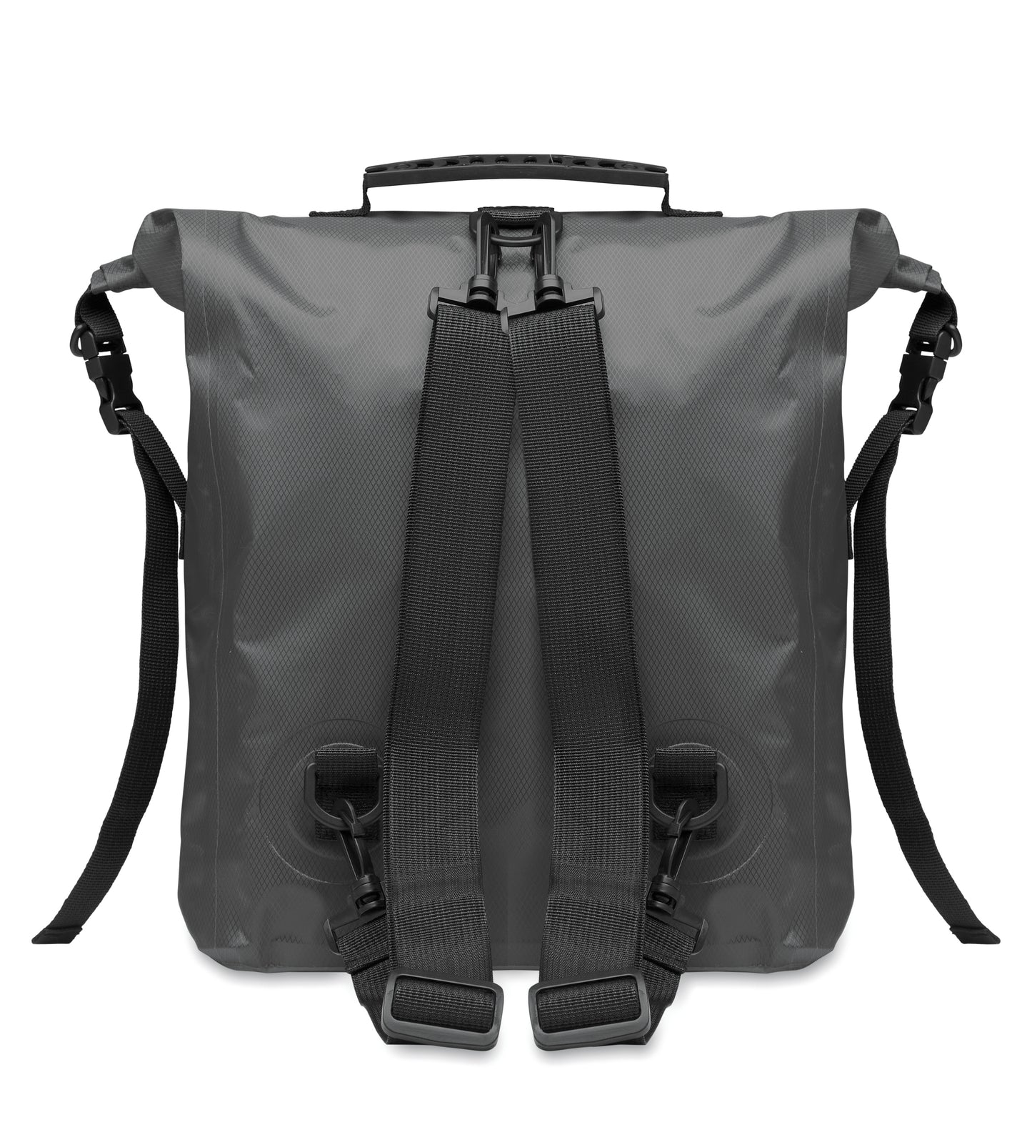 Wasserabweisender Rolltop-Rucksack aus RPET 210D Polyester. Volumen: 25 l.