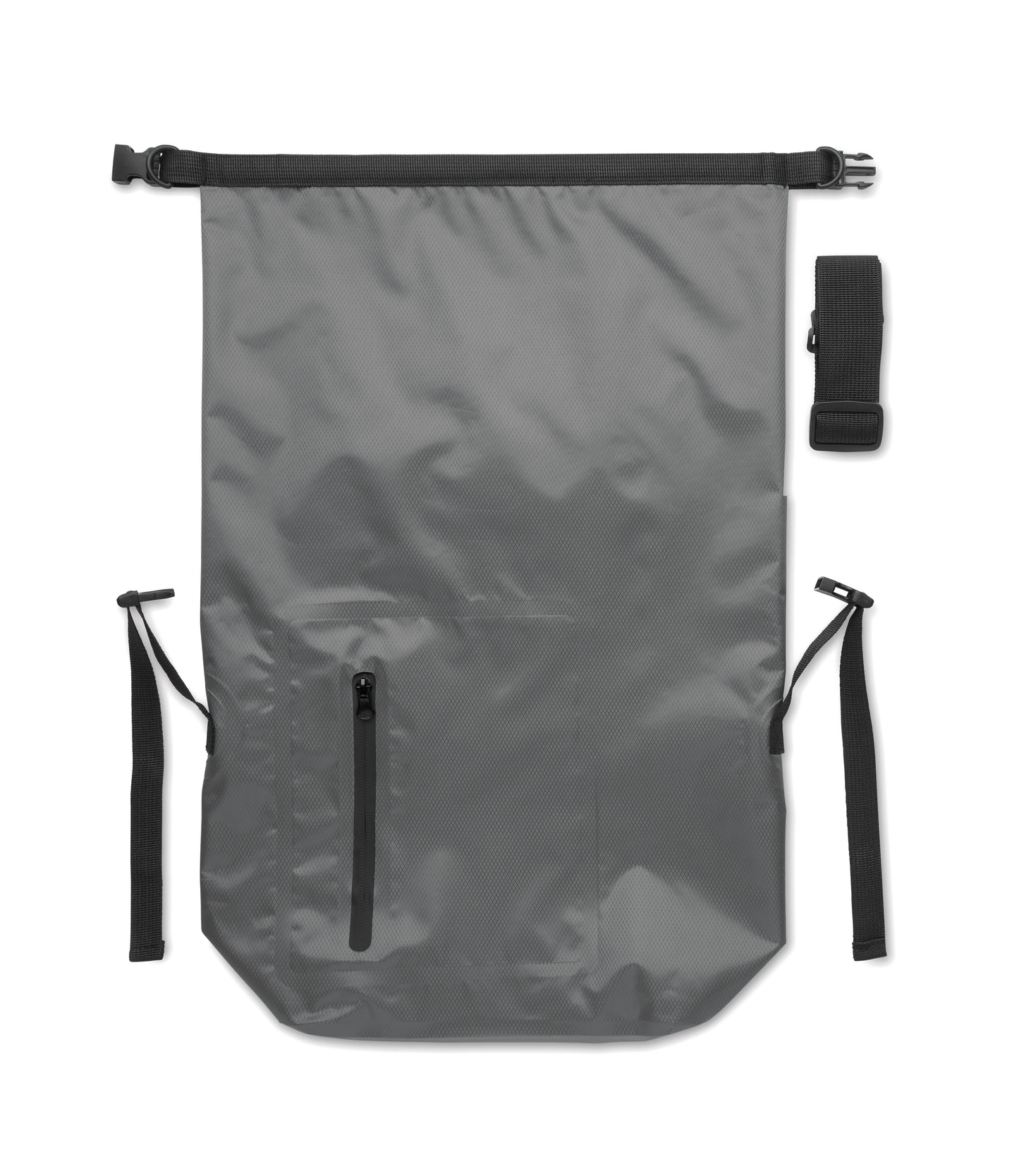 Wasserabweisender Rolltop-Rucksack aus RPET 210D Polyester. Volumen: 25 l.
