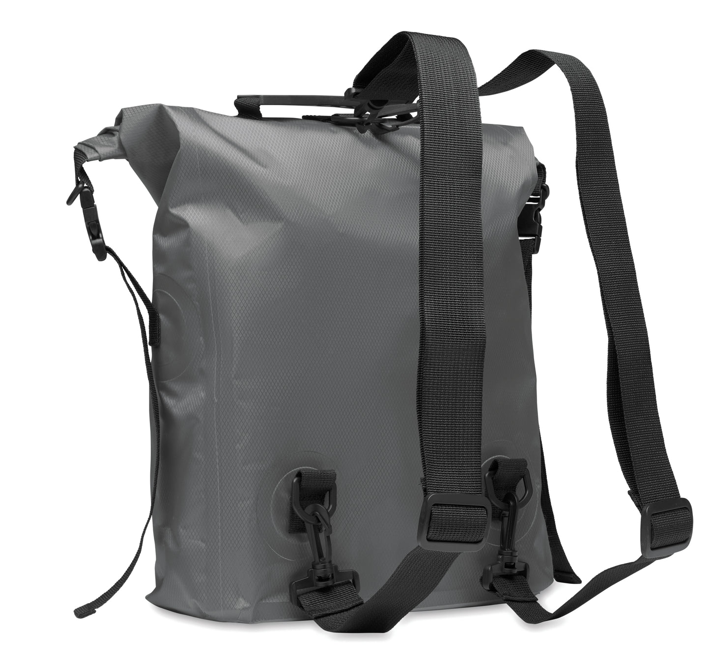 Wasserabweisender Rolltop-Rucksack aus RPET 210D Polyester. Volumen: 25 l.
