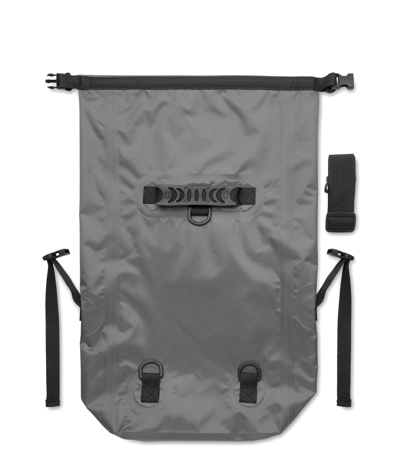 Wasserabweisender Rolltop-Rucksack aus RPET 210D Polyester. Volumen: 25 l.