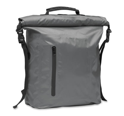 Wasserabweisender Rolltop-Rucksack aus RPET 210D Polyester. Volumen: 25 l.