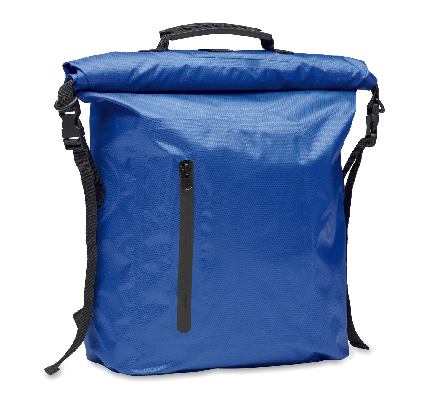 Wasserabweisender Rolltop-Rucksack aus RPET 210D Polyester. Volumen: 25 l.
