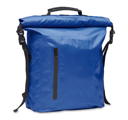 Wasserabweisender Rolltop-Rucksack aus RPET 210D Polyester. Volumen: 25 l.