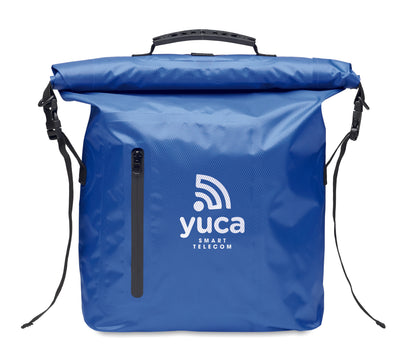 Wasserabweisender Rolltop-Rucksack aus RPET 210D Polyester. Volumen: 25 l.