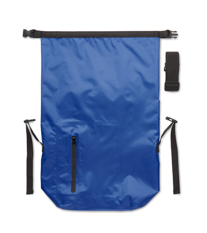 Wasserabweisender Rolltop-Rucksack aus RPET 210D Polyester. Volumen: 25 l.