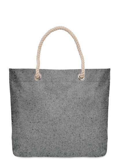 Strand- oder Einkaufstasche aus recycelter Baumwolle (80 % recycelte Baumwolle 20 %