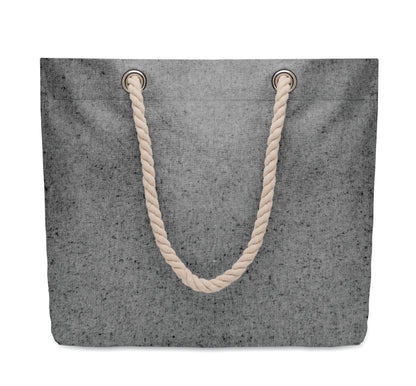 Strand- oder Einkaufstasche aus recycelter Baumwolle (80 % recycelte Baumwolle 20 %