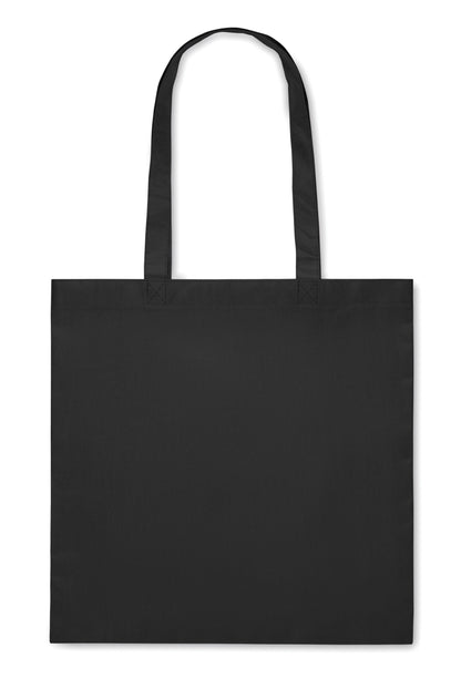 Einkaufs- oder Strandtasche aus RPET-Non Woven mit Seitenfalz und langen Tragegriffen. 80