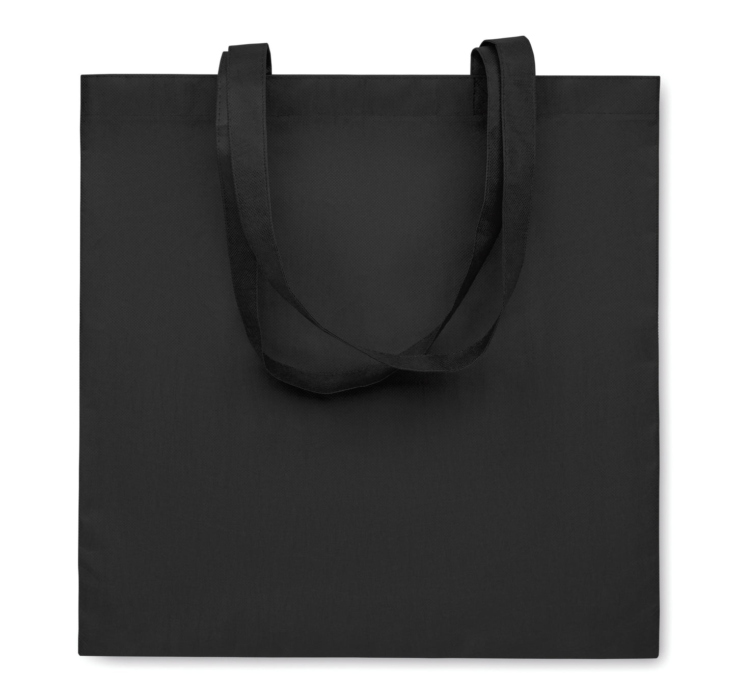Einkaufs- oder Strandtasche aus RPET-Non Woven mit Seitenfalz und langen Tragegriffen. 80
