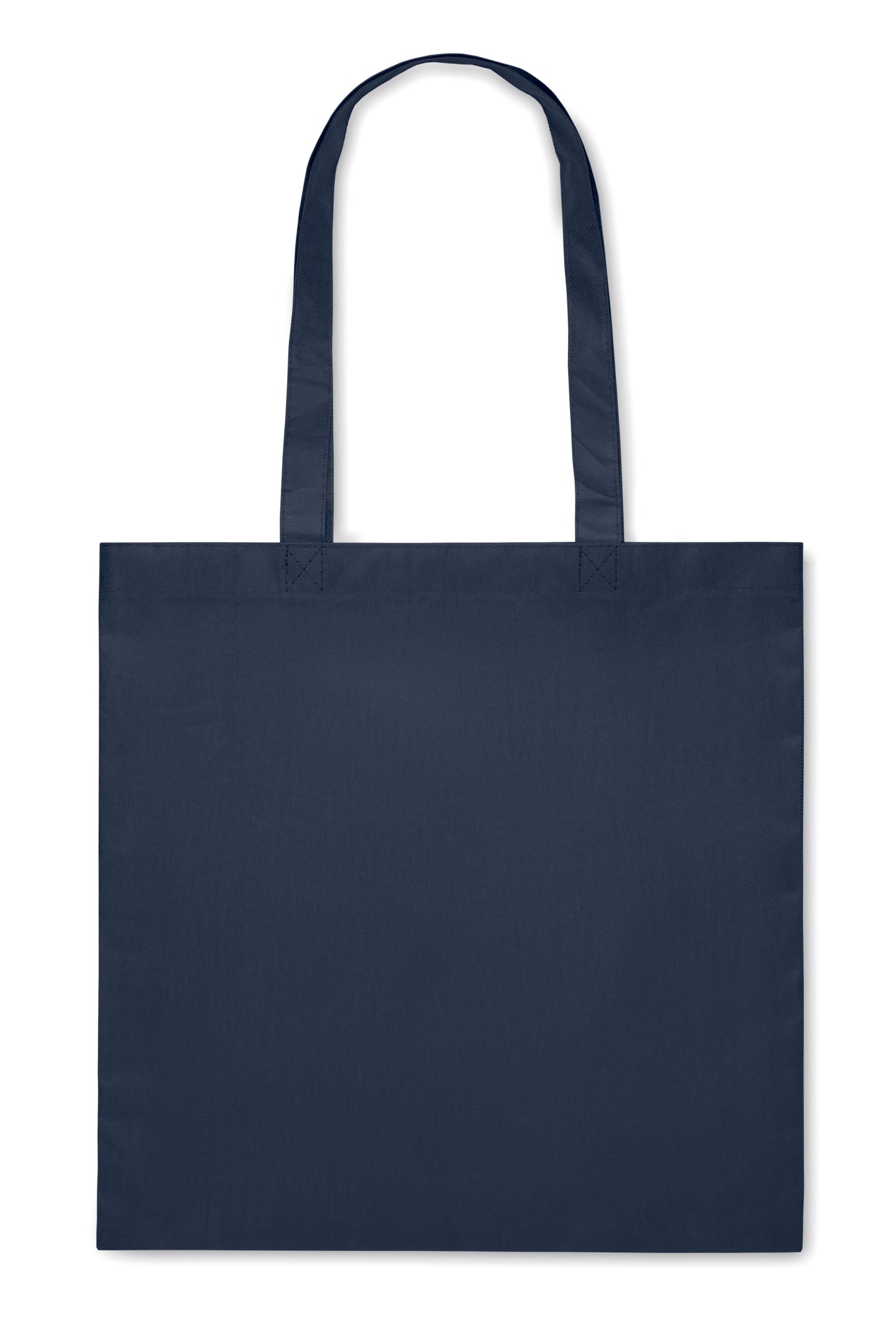 Einkaufs- oder Strandtasche aus RPET-Non Woven mit Seitenfalz und langen Tragegriffen. 80