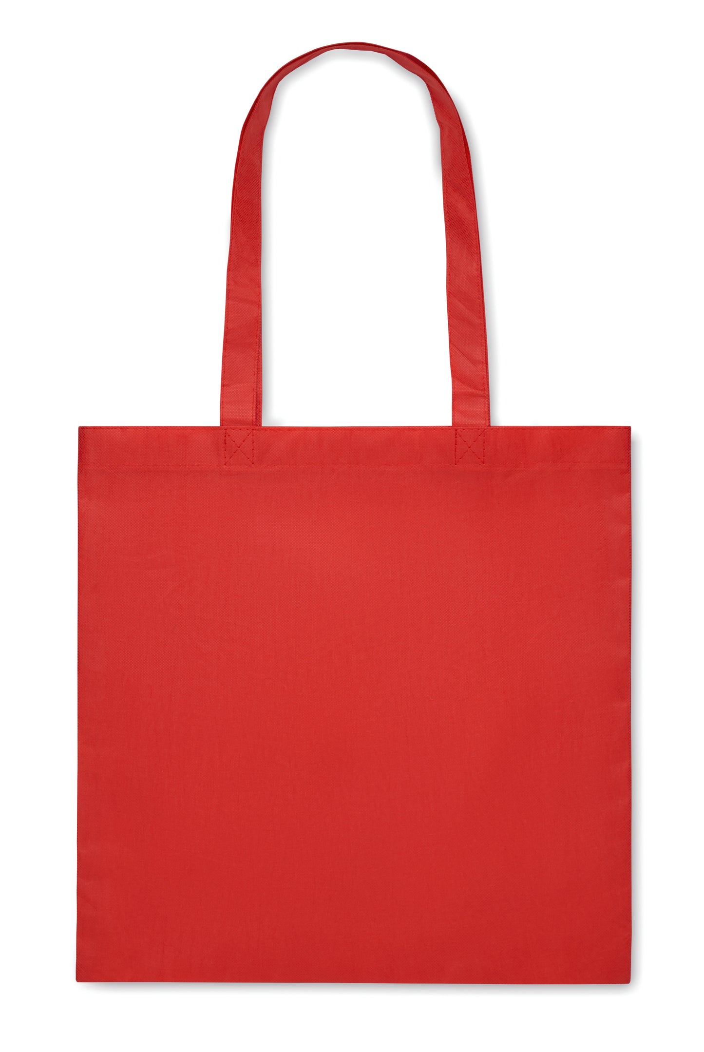 Einkaufs- oder Strandtasche aus RPET-Non Woven mit Seitenfalz und langen Tragegriffen. 80