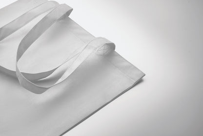 Einkaufs- oder Strandtasche aus RPET-Non Woven mit Seitenfalz und langen Tragegriffen. 80