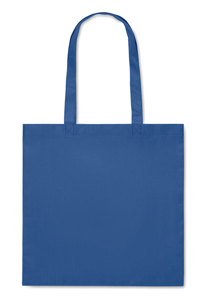 Einkaufs- oder Strandtasche aus RPET-Non Woven mit Seitenfalz und langen Tragegriffen. 80