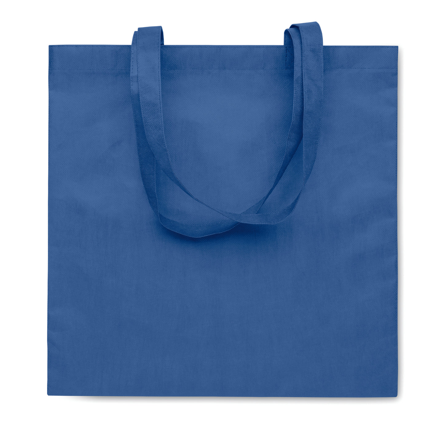 Einkaufs- oder Strandtasche aus RPET-Non Woven mit Seitenfalz und langen Tragegriffen. 80