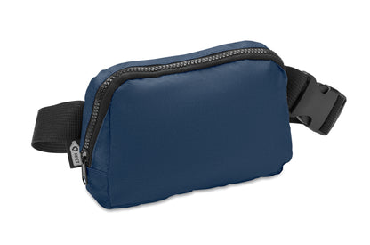 Gürteltasche aus 300D RPET Polyester mit Futter aus 210D RPET.