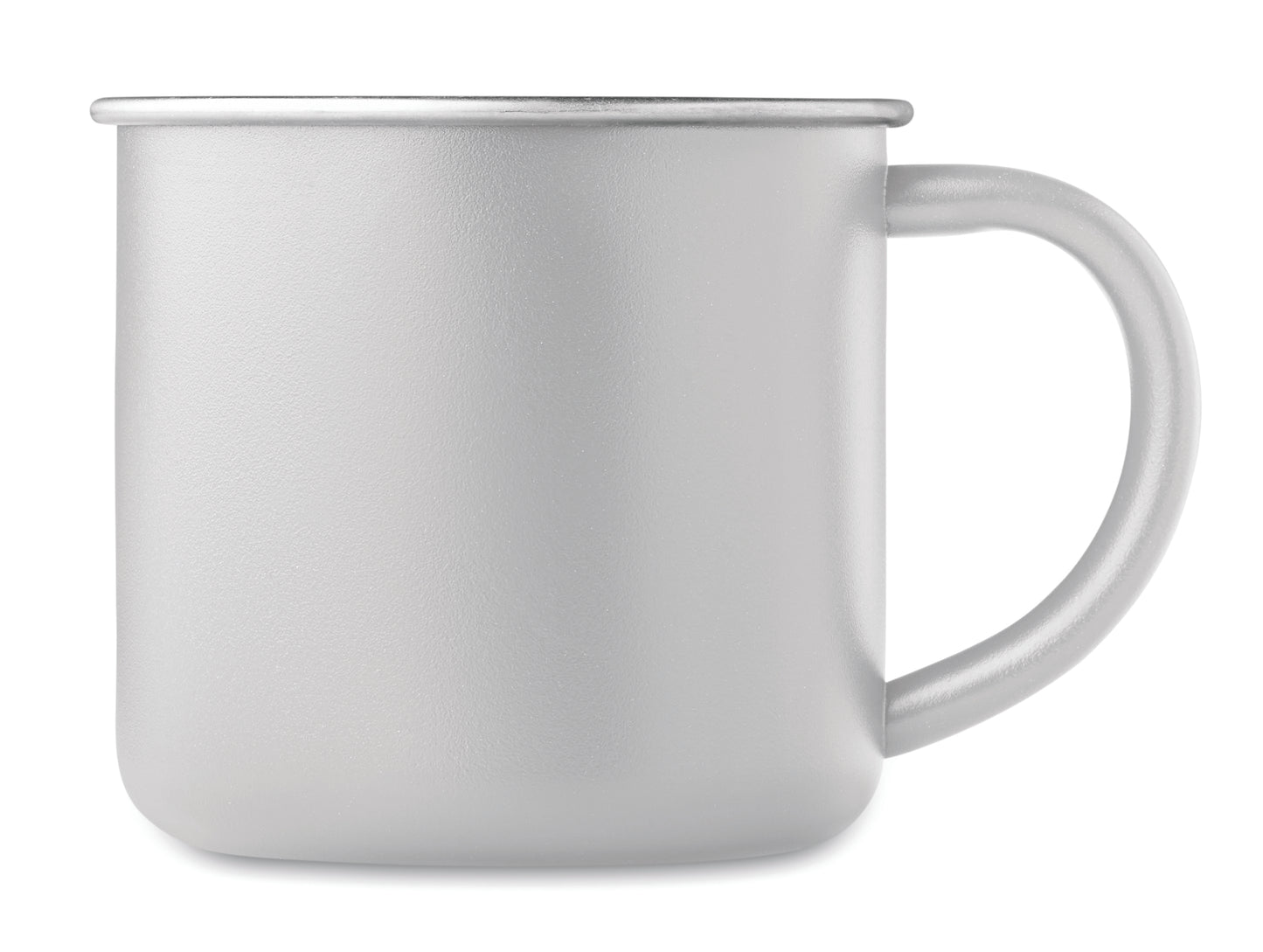 Einwandiger Becher aus recyceltem Edelstahl (90 % recycelter Edelstahl und 10 %