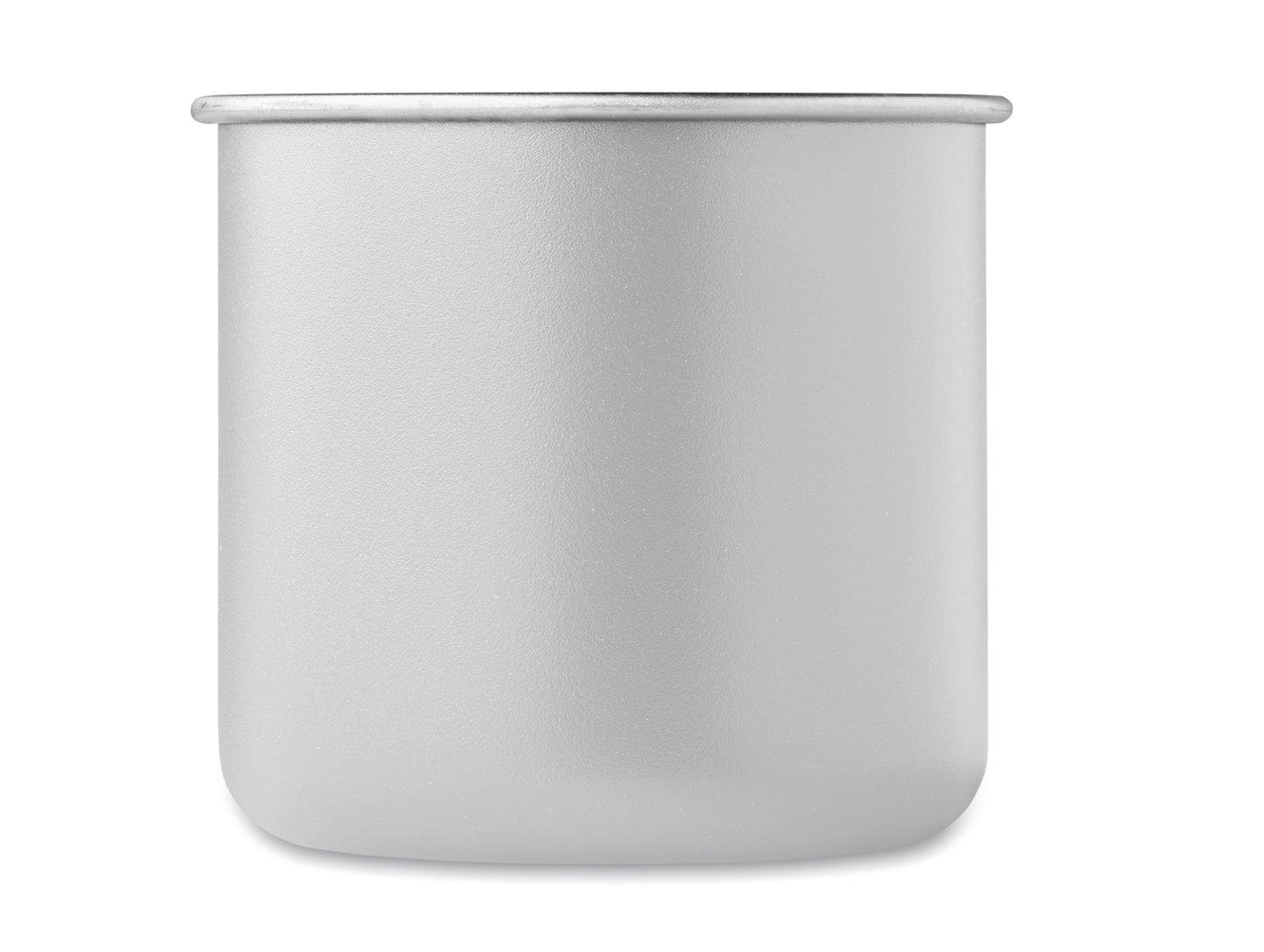 Einwandiger Becher aus recyceltem Edelstahl (90 % recycelter Edelstahl und 10 %