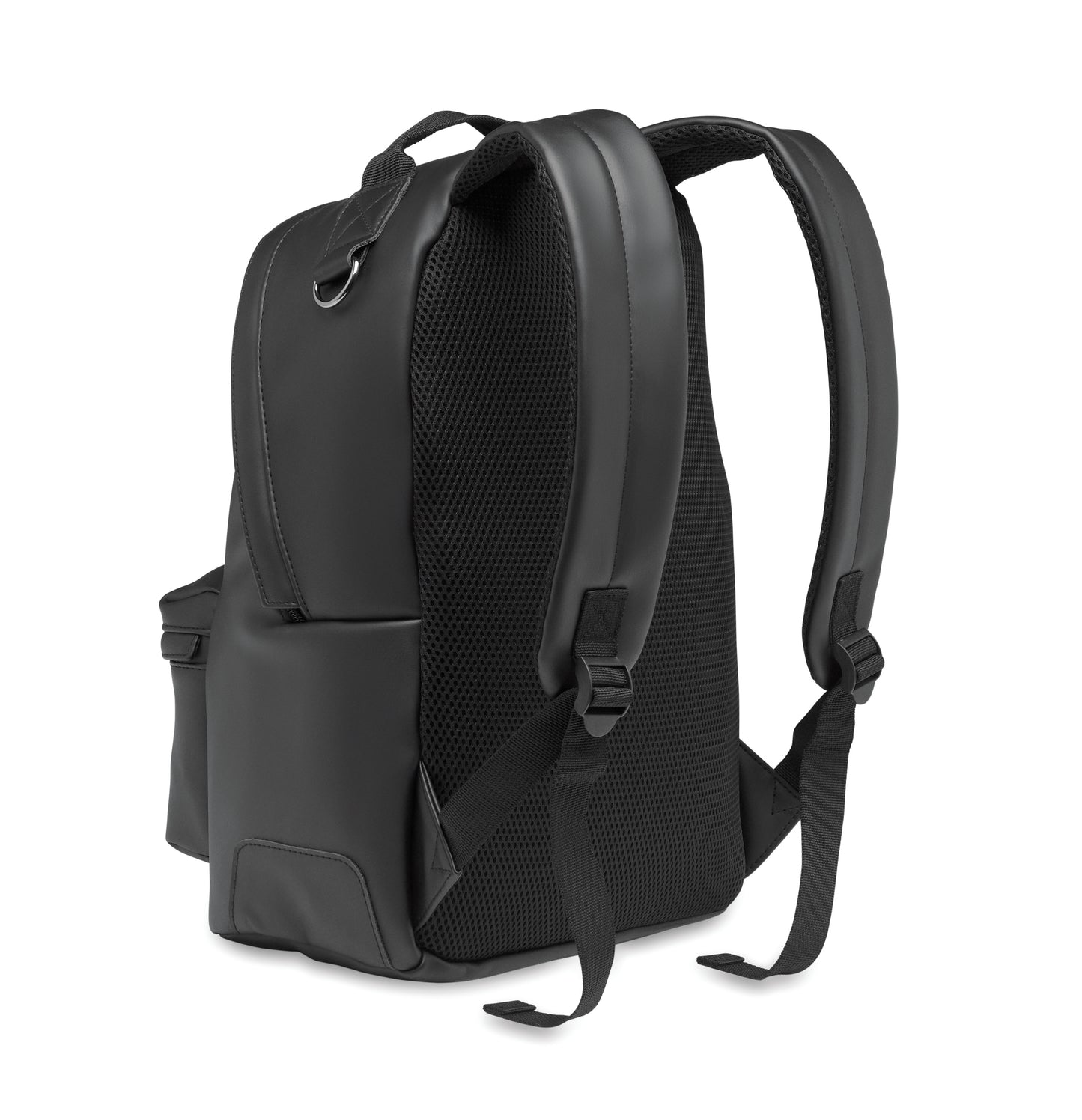 Rucksack aus weichem PU. 15'''' Laptop Fach. Fronttasche mit Reißverschluss. Gepolsterter Rücken