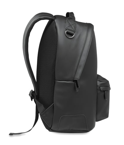 Rucksack aus weichem PU. 15'''' Laptop Fach. Fronttasche mit Reißverschluss. Gepolsterter Rücken