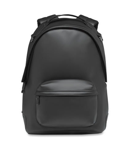 Rucksack aus weichem PU. 15'''' Laptop Fach. Fronttasche mit Reißverschluss. Gepolsterter Rücken