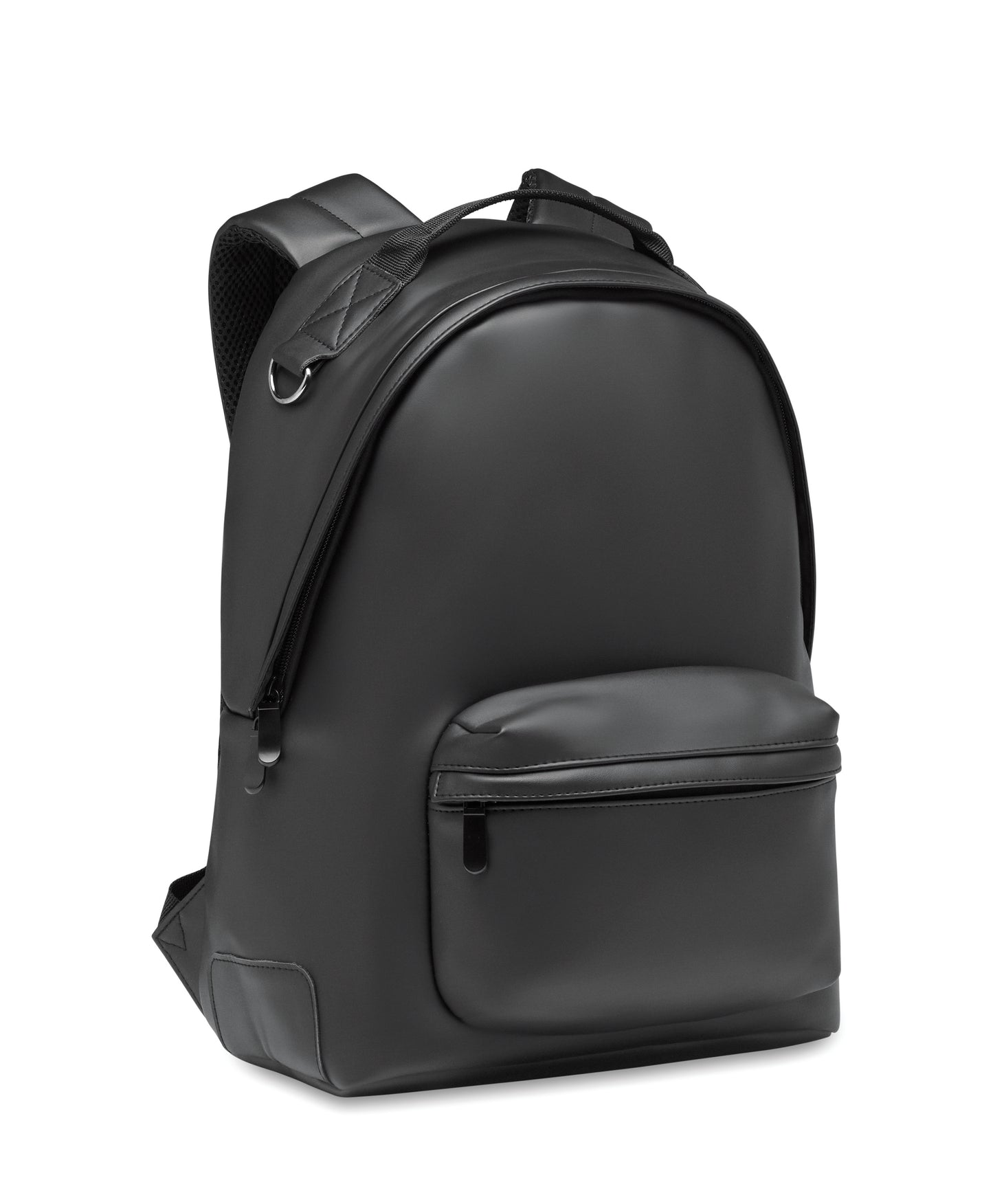 Rucksack aus weichem PU. 15'''' Laptop Fach. Fronttasche mit Reißverschluss. Gepolsterter Rücken