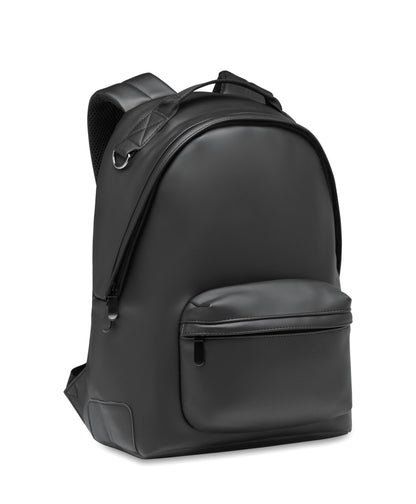 Rucksack aus weichem PU. 15'''' Laptop Fach. Fronttasche mit Reißverschluss. Gepolsterter Rücken