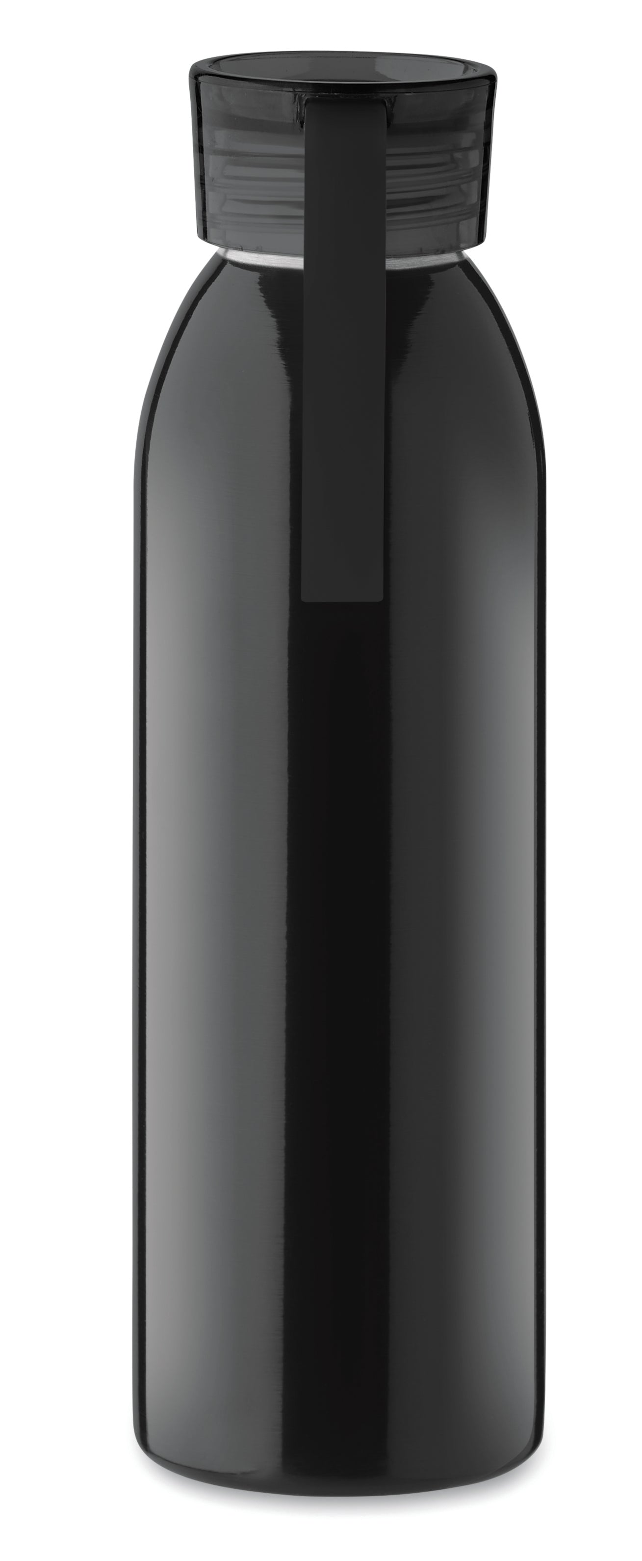 Einwandige Trinkflasche aus Edelstahl mit PP-Deckel und Silikonaufhänger. Füllmenge: 650 ml. Da
