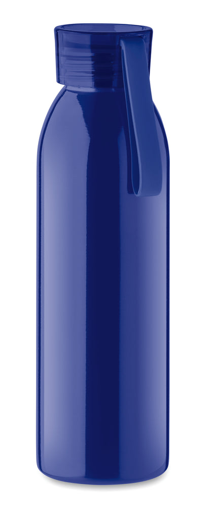 Einwandige Trinkflasche aus Edelstahl mit PP-Deckel und Silikonaufhänger. Füllmenge: 650 ml. Da