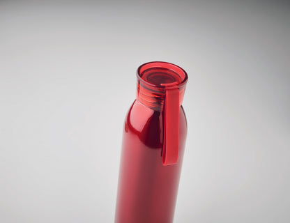 Einwandige Trinkflasche aus Edelstahl mit PP-Deckel und Silikonaufhänger. Füllmenge: 650 ml. Da