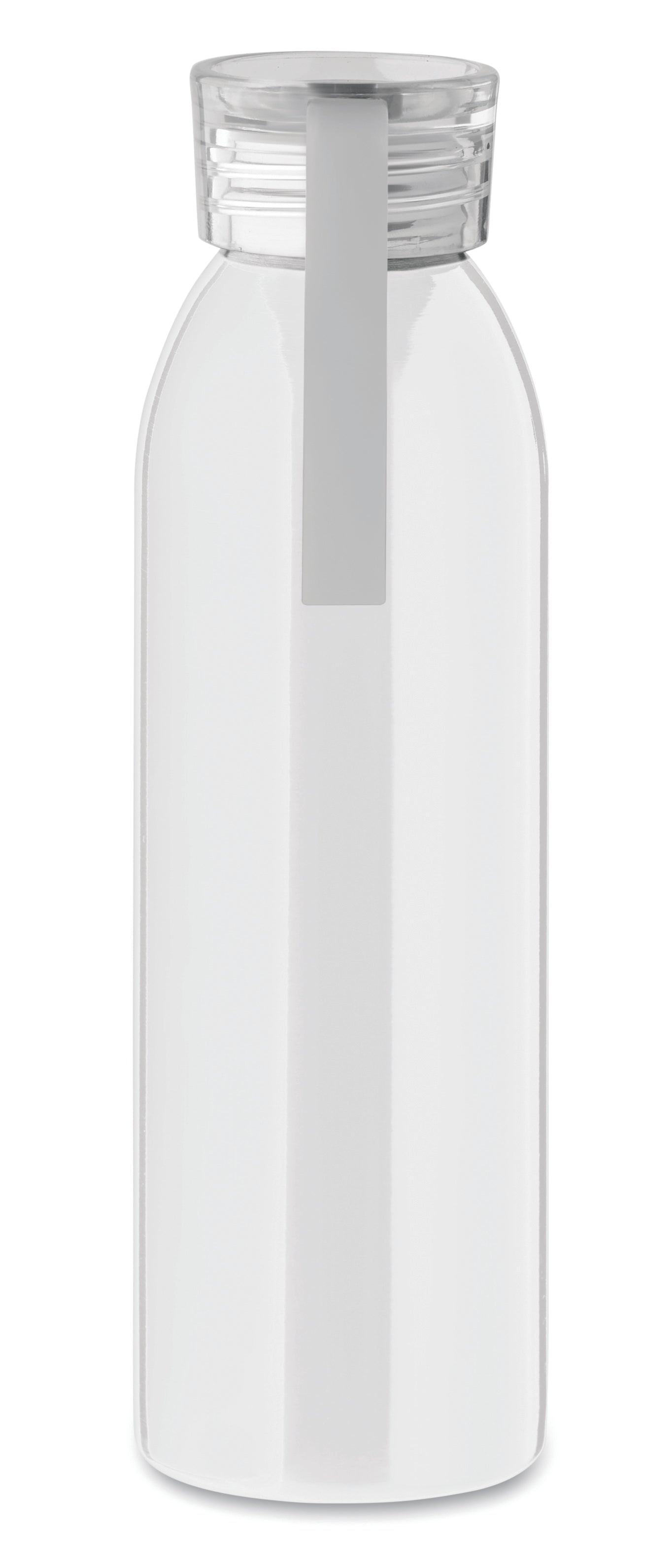 Einwandige Trinkflasche aus Edelstahl mit PP-Deckel und Silikonaufhänger. Füllmenge: 650 ml. Da