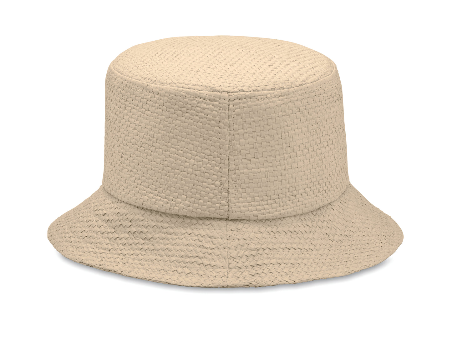 Bucket Hat aus Papierstroh.